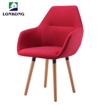 2017 modern chinese cashmere fabric dining chair