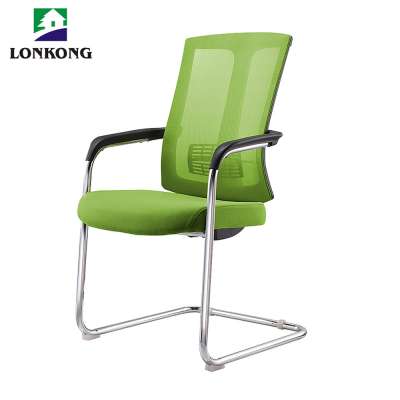 Low price aluminum metal legs mesh office chair