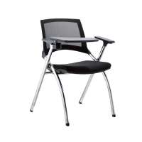 Adjustable armrest classroom school folding study student chair with writing pad