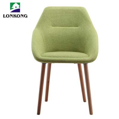 Cashmere fabric ergonomic upholstered dining room chair